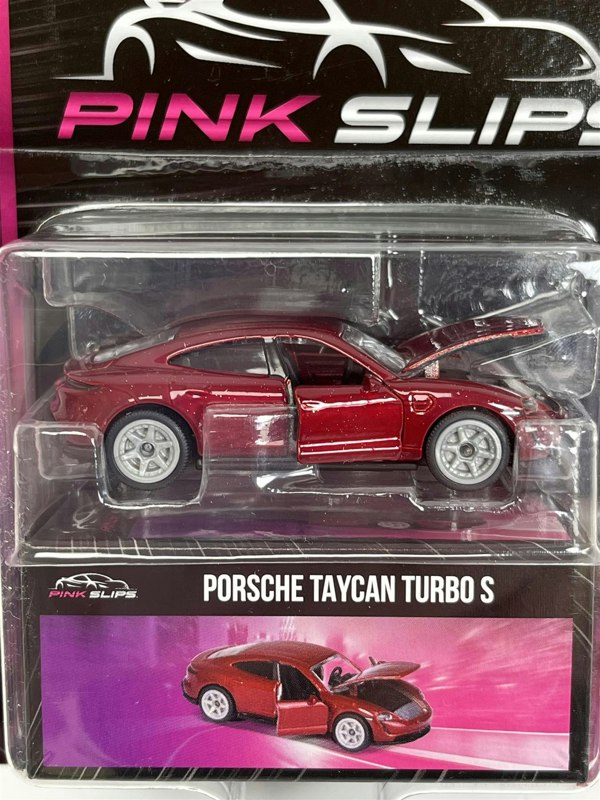 Jada Porsche Taycan Turbo S Red 1:64 Scale Pink Slips Jada 213291000