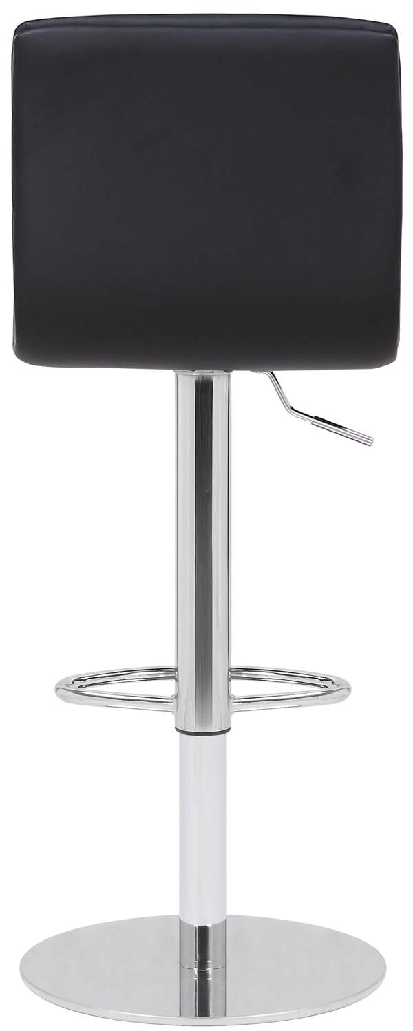 Lamboro Deluxe Aldo Black Bar Stool - Adjustable Swivel Home & Breakfast Bar Stool