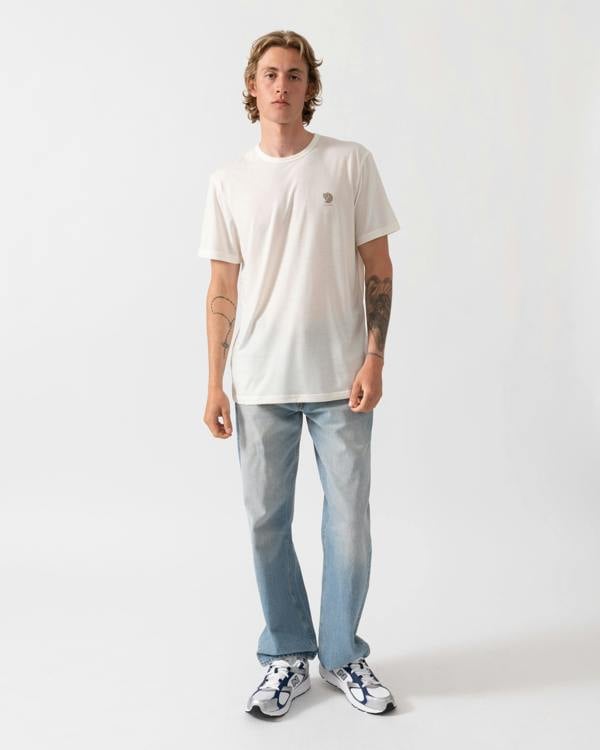 Fjallraven High Coast Short Sleeve Mens Top - Eggshell 111
