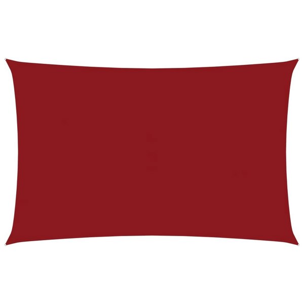 Berkfield Sunshade Sail Oxford Fabric Rectangular 2x5 m Red
