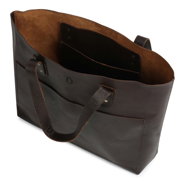 Dötch Club Leather Tote Bag - Brown