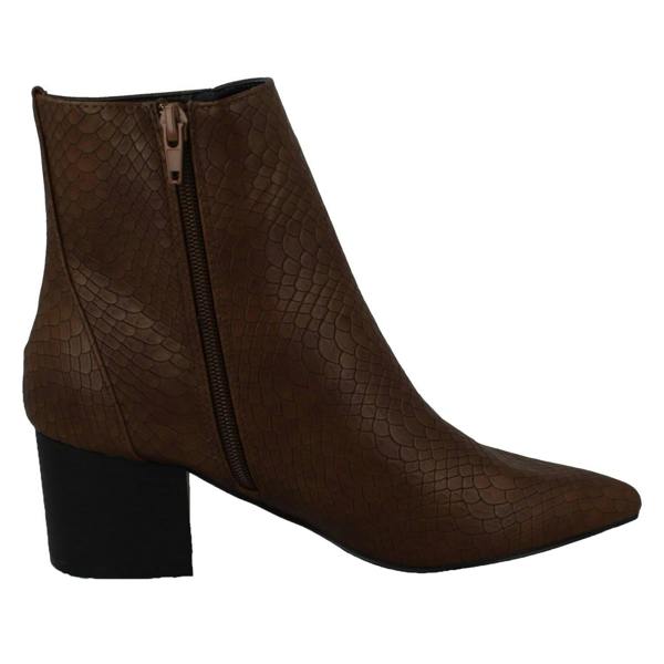 Spot On Ladies Spot On Block Heel Ankle Boot F51139