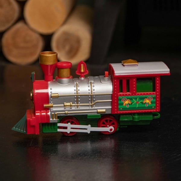 Samuel Alexander 20pc Battery Operated Light up Christmas Santa's Musical Train Set - Jingle Bells