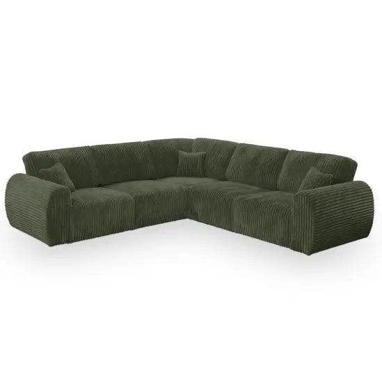 Snug Furniture Sereno Jumbo Cord Large Corner Sofa Full Back