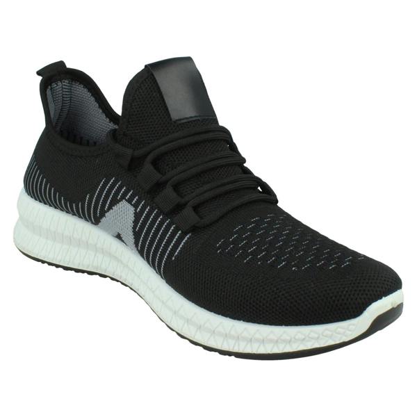 Reflex Mens Reflex Knitted Lace Up Trainers A2186