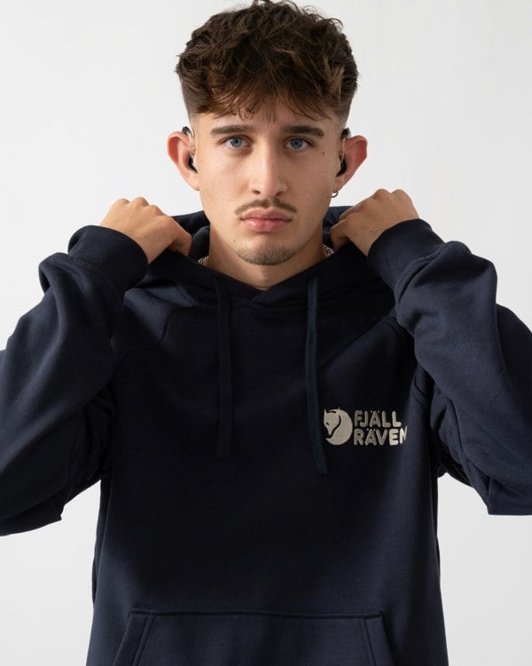 Fjallraven Classic Mens Hoodie - Dark Navy 555