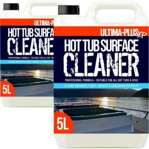 Ultima Plus XP ULTIMA-PLUS XP Hot Tub Surface Cleaner - Removes Dirt, Oil, Grease, Waterlines & More 10L