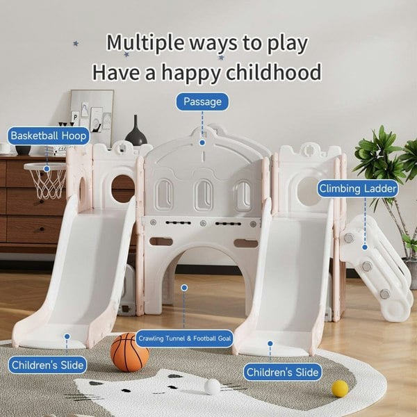 Toddler Two Slides Playset Living and Home