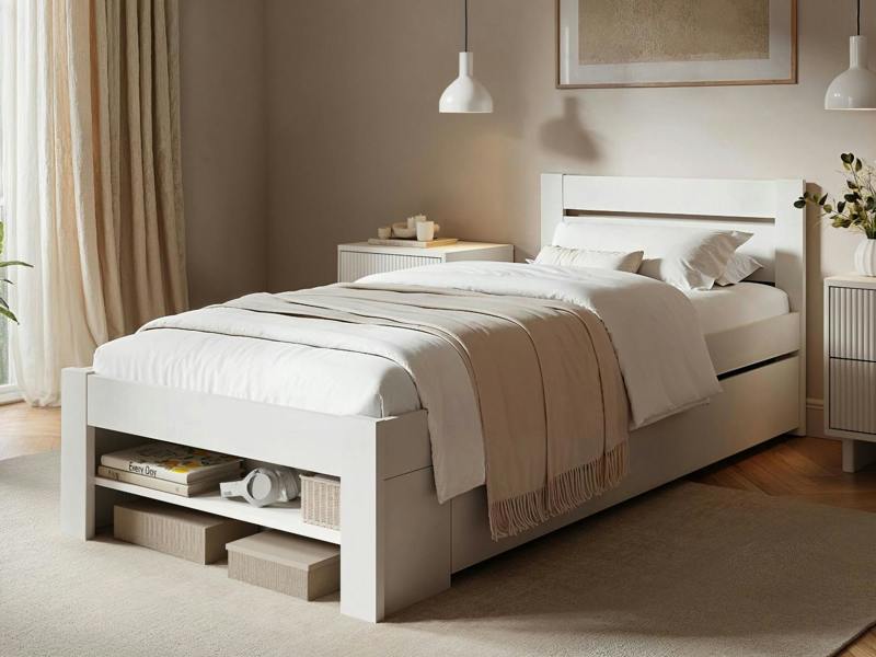 Pradis Storage Bed White