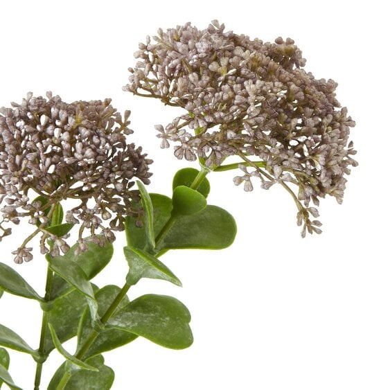 Wyld Haus Set of 3 Artificial Flowers Purple Sedum Sprays