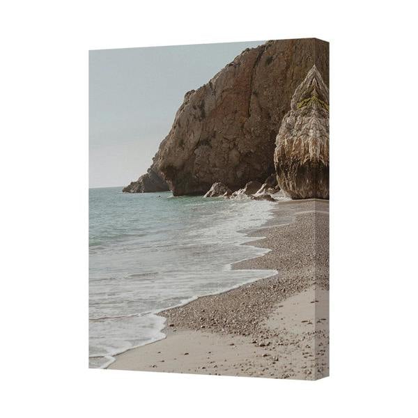 Benjamin Tate Design Coastal Beach Cliff Seascape Canvas Wall Art Print