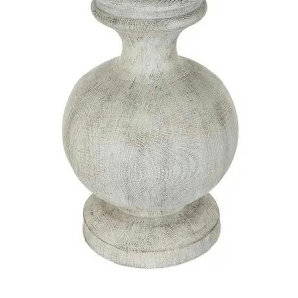 Hill Interiors Amorie Table Lamp (UK Plug) - White - 