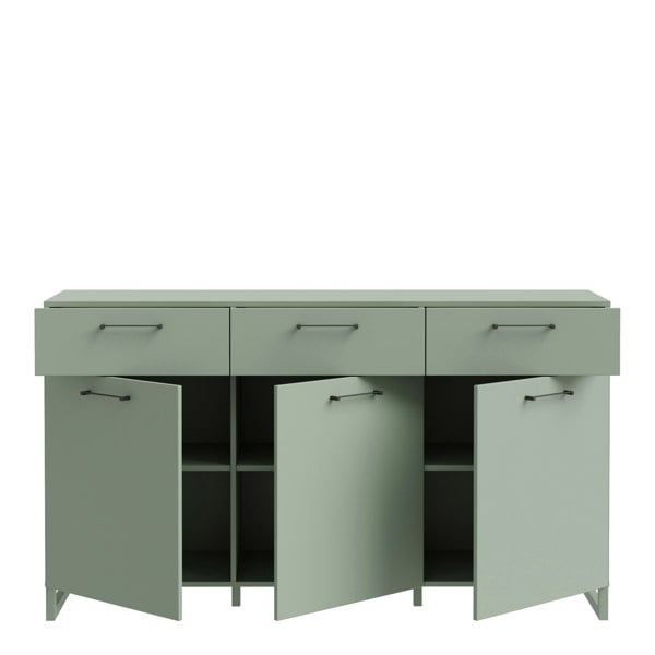 Furniture To Go Sali 3 Door 3 Drawer Chest in Sage Green