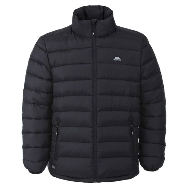 Trespass Men's Retreat Full Zip Up Down Jacket - Black