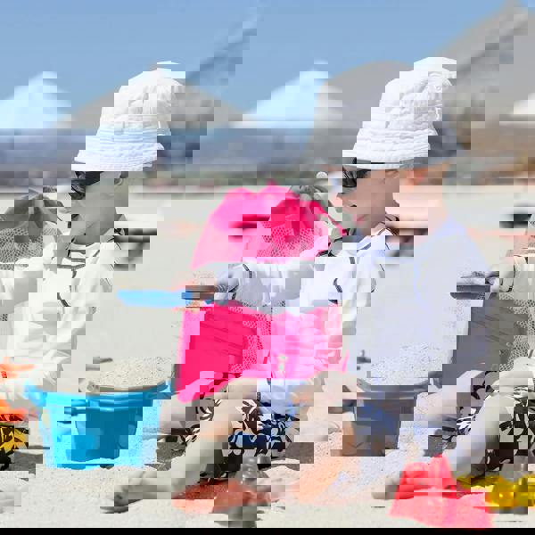 Aquarius Doodle Kids Pink Nylon Toy Storage Bag 60 Portable Play Mat Organizer