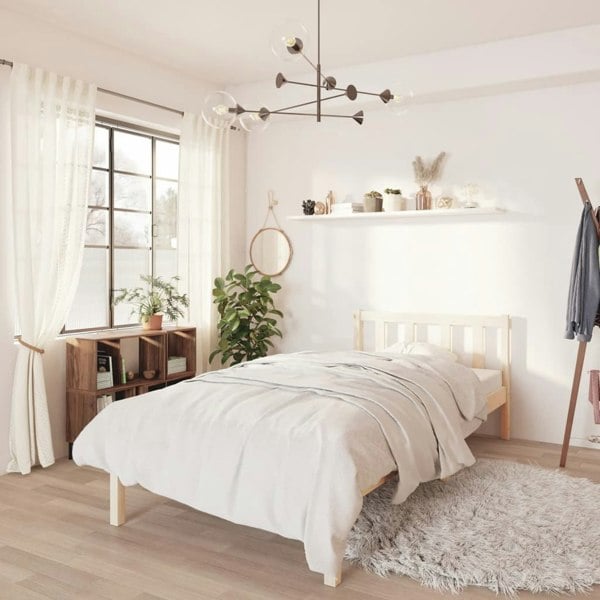 Berkfield Bed Frame Solid Pinewood 90x200 cm