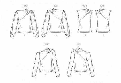 Simplicity Sewing Pattern 9680, Tops for Women, W2 (20W-22W-24W-26W-28W) - Easy