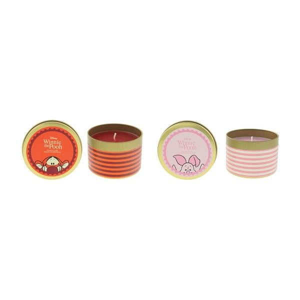Disney Winnie the Pooh Scented Candle Gift Set 2×175g – Popcorn & Malt Barley, Spring Blossom & Acorns