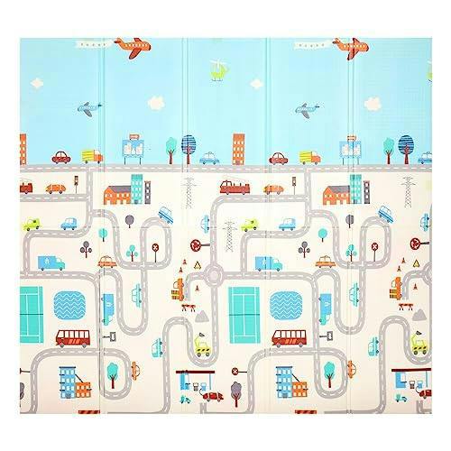 HYGRAD BUILT TO SURVIVE Baby Play Mat Baby Crawling Mat Reversible Baby Floor Mat Soft Padded Foam Foldable Portable