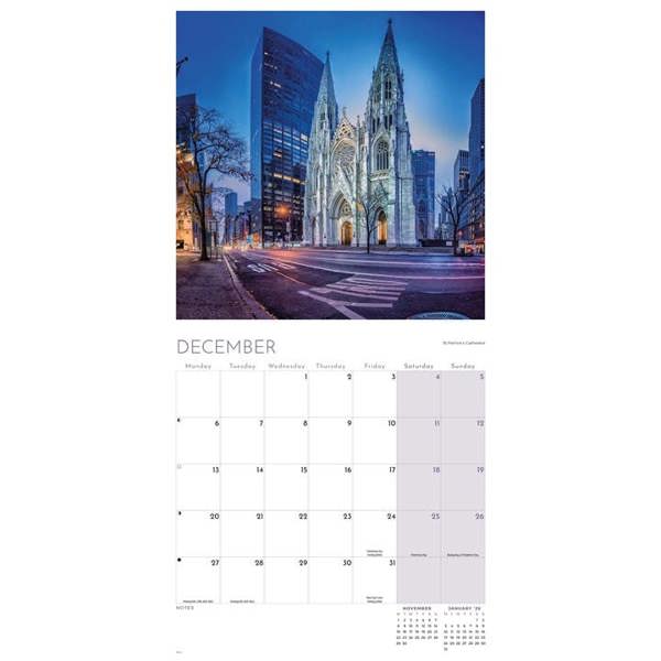 New York Calendar 2027, Wall Calendars, Month To View, Travel, Gift