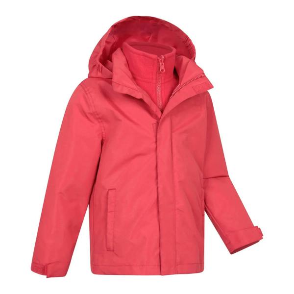 Mountain Warehouse Childrens/Kids Fell 3 in 1 Water Resistant Jacket - Active Red - 