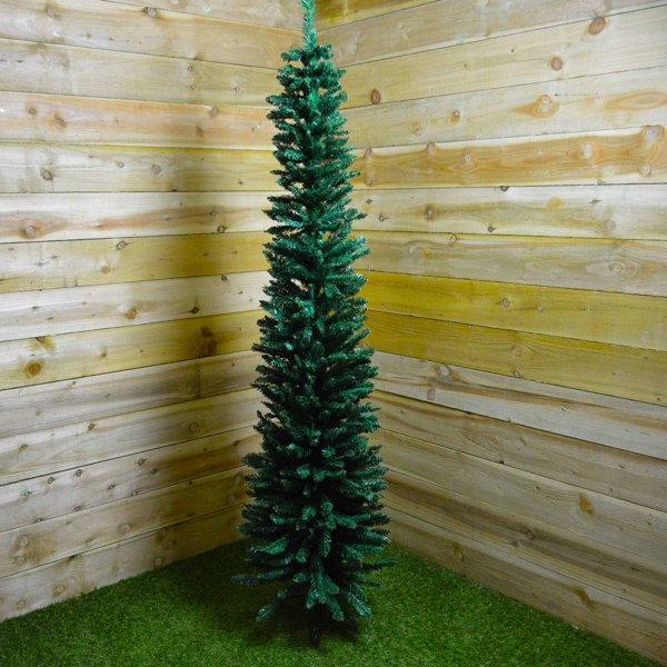 Samuel Alexander 6.5ft (2m) Pencil Style Slim Artificial Christmas Tree in Green