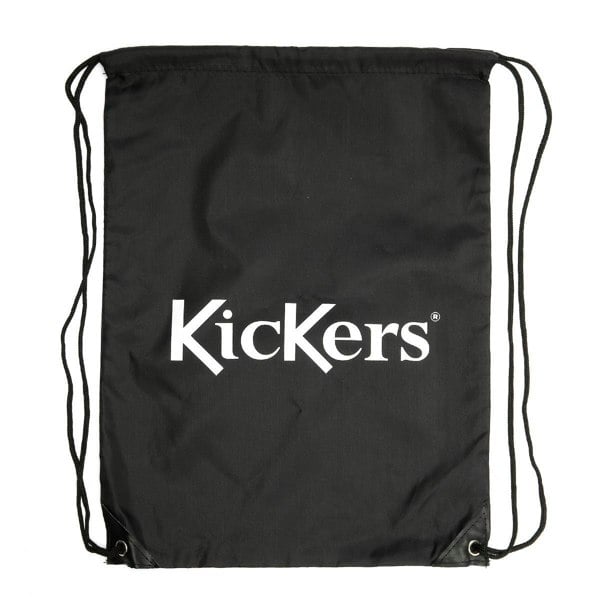 Kickers School PE Polyester Black Drawstring Bag