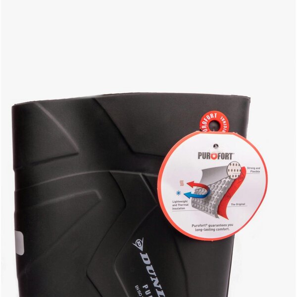 Dunlop PUROFORT+ Safety Wellington Boots   in  Black