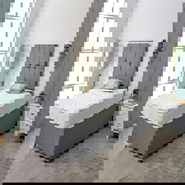 Starlight Beds Cooltouch Diamond Hybrid Mattress - 18cm Deep, Plush Feel