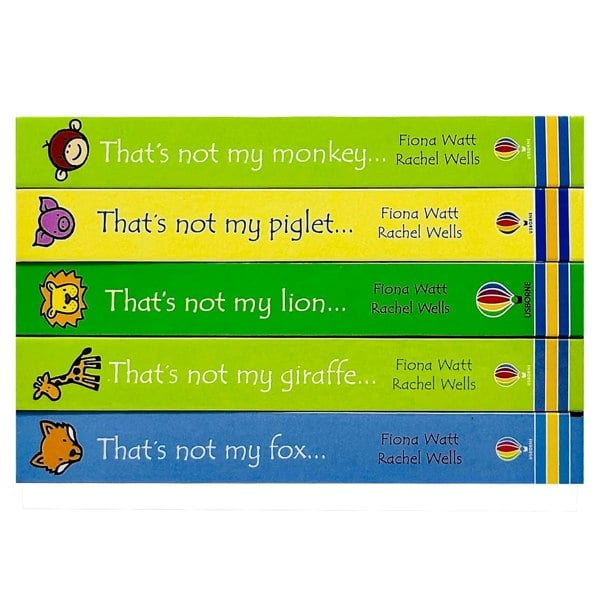 Touchy-Feely Books That's Not My Collection: 5 Books (Fox, Giraffe, Lion, Piglet, Monkey)