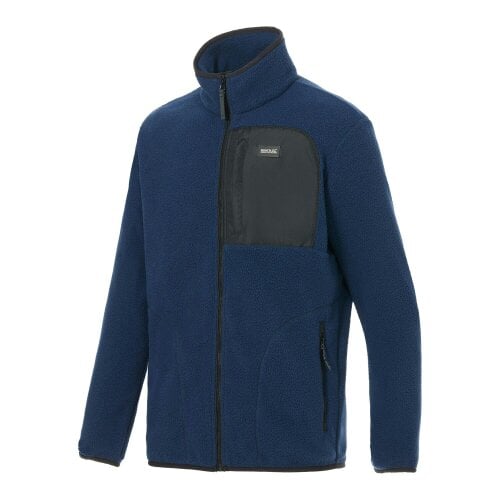 Regatta Mens Frankie Borg Fleece Jacket - Navy/Black