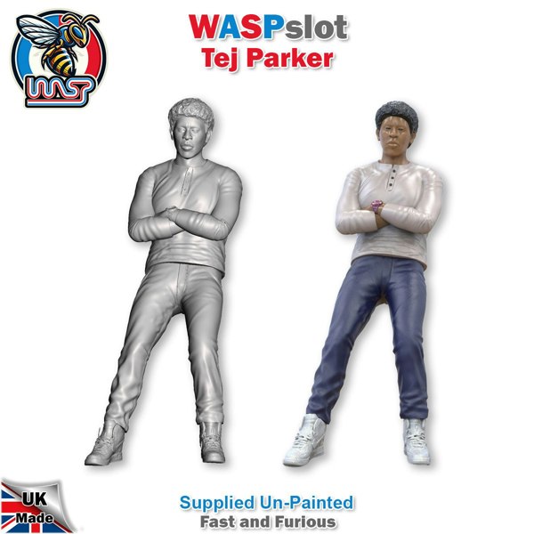 MCSlots Tej Parker Fast and Furious Unpainted Figure 1:24 Scale Wasp TP 24