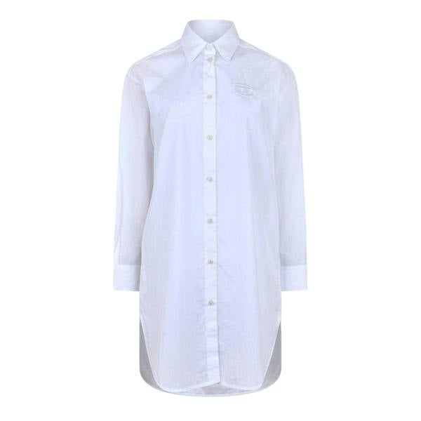 Diesel Womens/Ladies Lunar B Abito Shirt Dress - Bright White - 