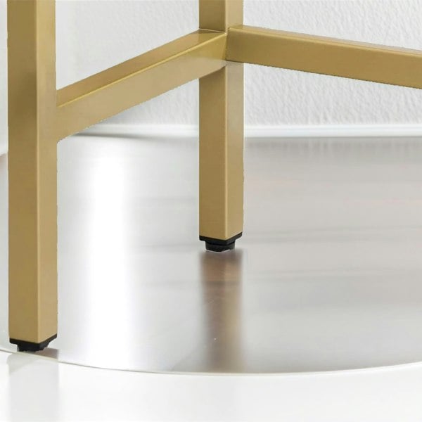 Rafaelo Mobilia Gold Metal Hallway Console Table