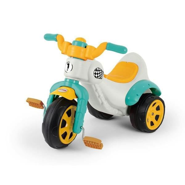 Dolu Super Trike Kids Toddler Ride On Motorbike - White