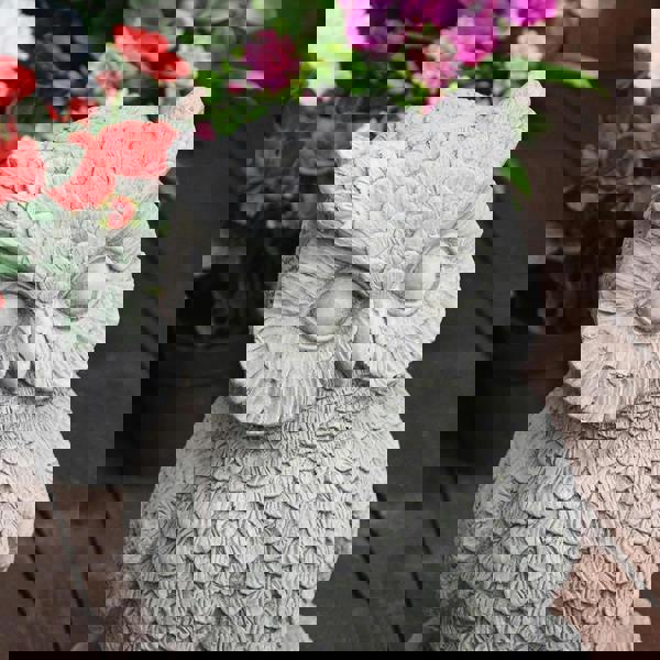 Stone Owl small garden ornament