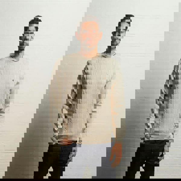 Gabicci G55M08 Fancy Crew Neck Sweater Gabicci Classic LINEN