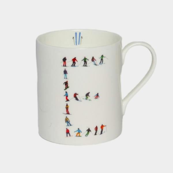 Powderhound Alphabet Ski Mug E