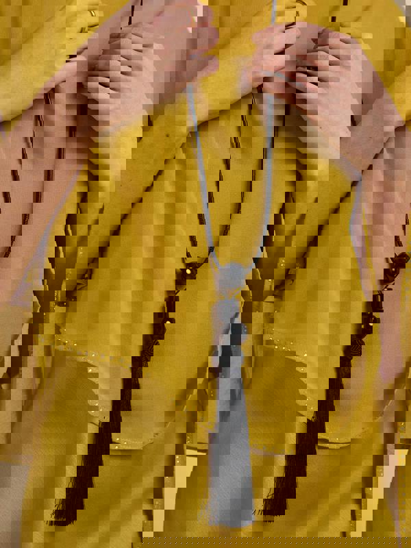 GWD Beth Tassel Necklace Collection, Red, Black and Brown