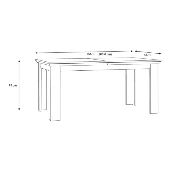 Wyld Haus Silkeborg Extending Dining Table Nelson and Snowy Oak Wood