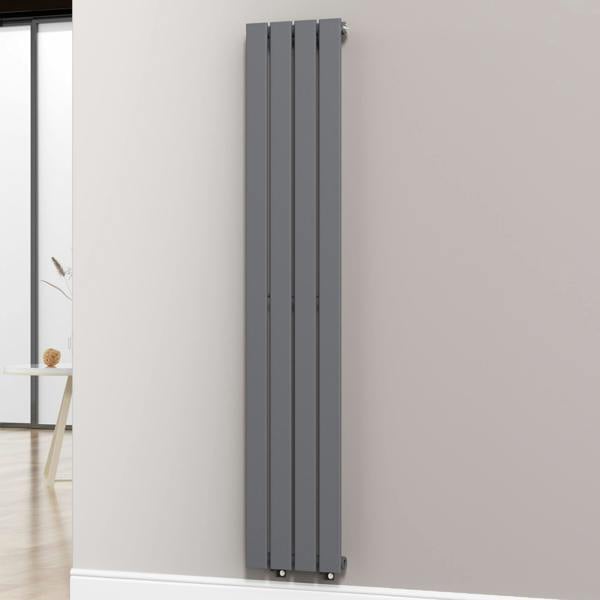 Anthracite-Gray-300-x-1600-mm-Modern-Vertical-Flat-Panel-Designer-Radiator-Single-Panel-Radiator-Heater