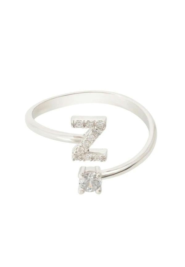 Initial Ring Silver Z - LATELITA Rings