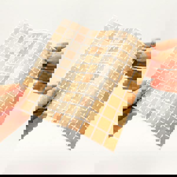 WT1595 - Boticcino Marble Mosaic Wall Tile Sticker Set - 15 x 15 cm (6 x 6 in) - 24 pcs