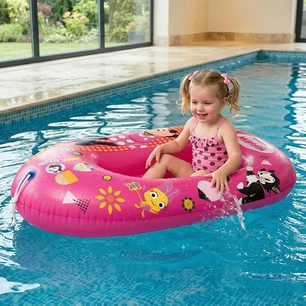 Mondo Disney Minnie Mouse Inflatable Kids Boat 112cm