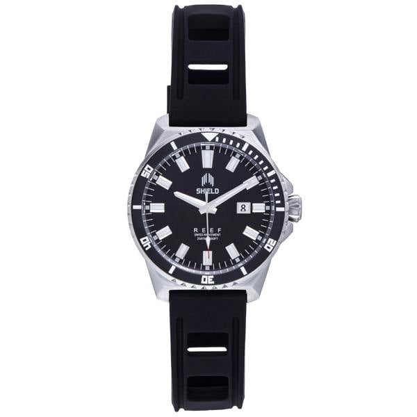 Shield Reef Strap Watch w/Date - Black - SLDSH119-1