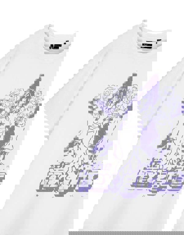 Scooby Doo Womens White Hex Girls Cropped Short Sleeved T-Shirt