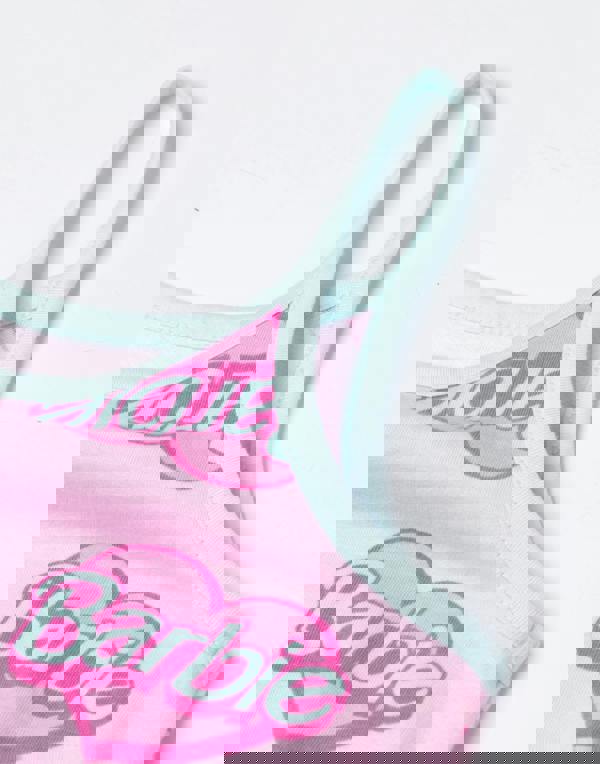 Barbie Girls Pink Heart Logo Sleeveless Playsuit