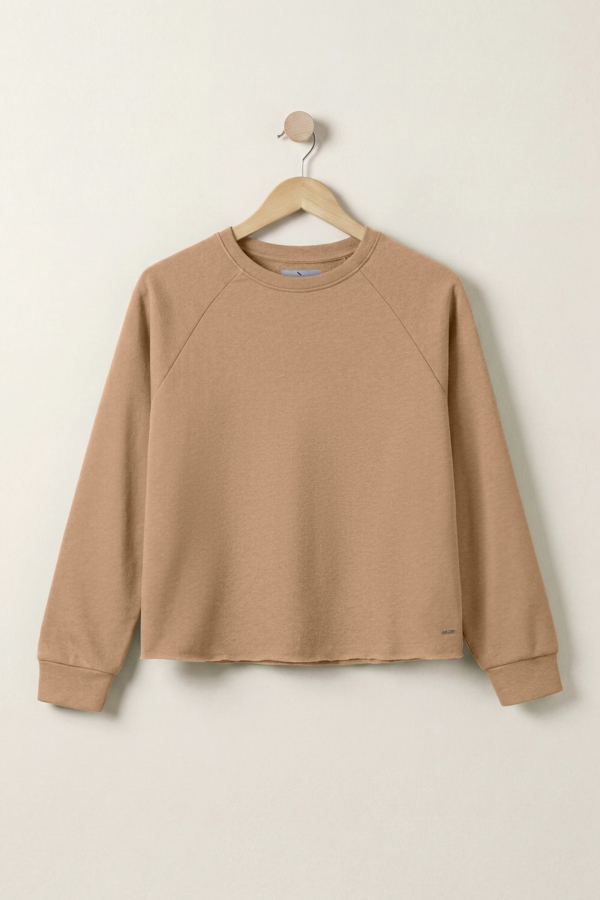 ENORSIA Raw Edge Sweatshirt