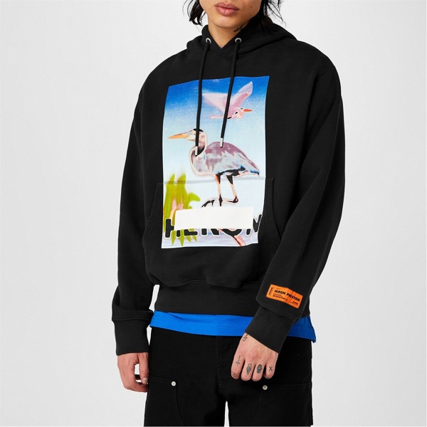 Heron Preston Censored Heron Logo Hoodie - Black