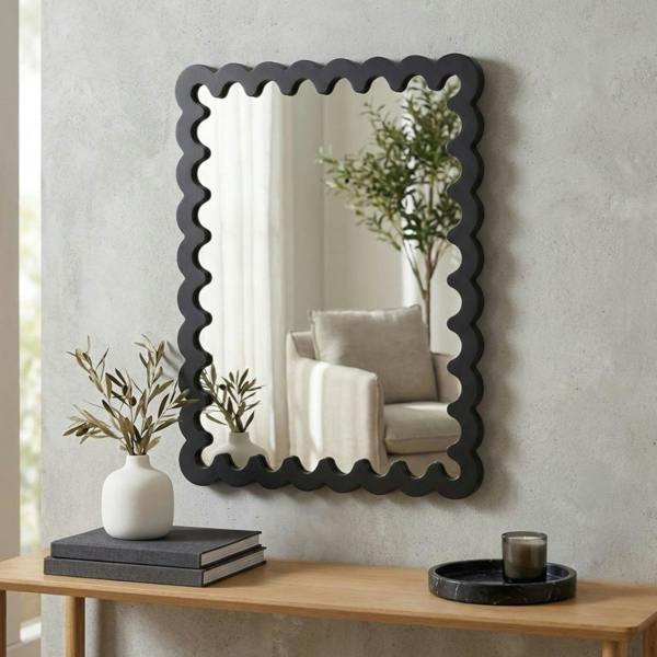 Garden Greatness Urban Wavy Style Framed Mirror